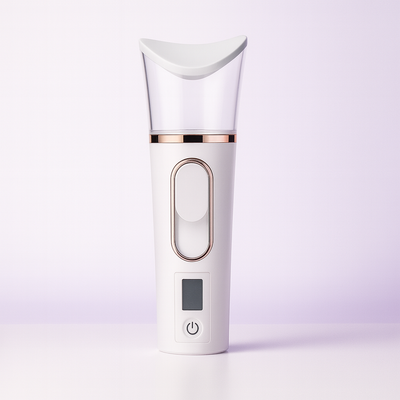SkinVibe Nano Mister on soft purple background – hydration tool hero