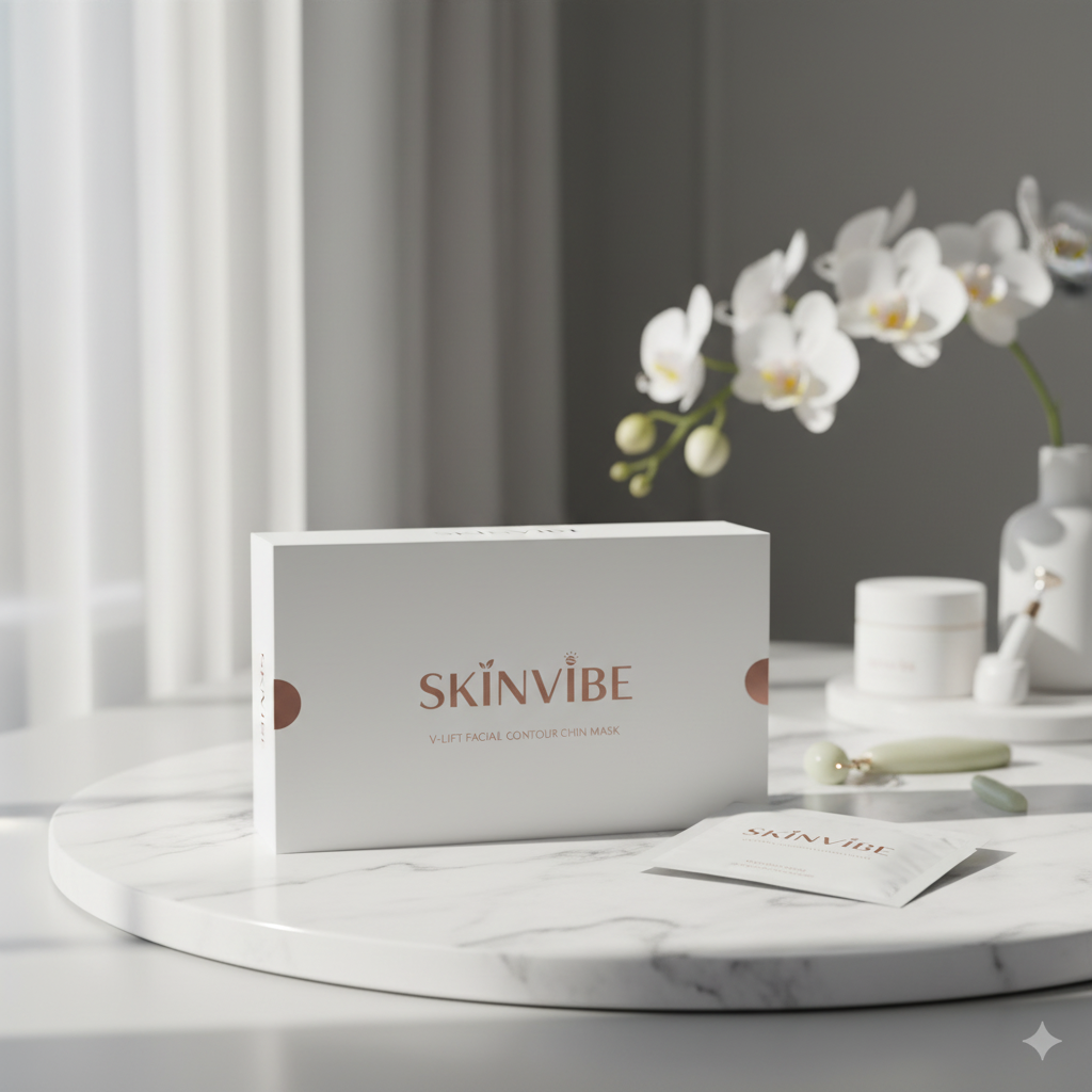 SkinVibe V-Lift Mask on Marble